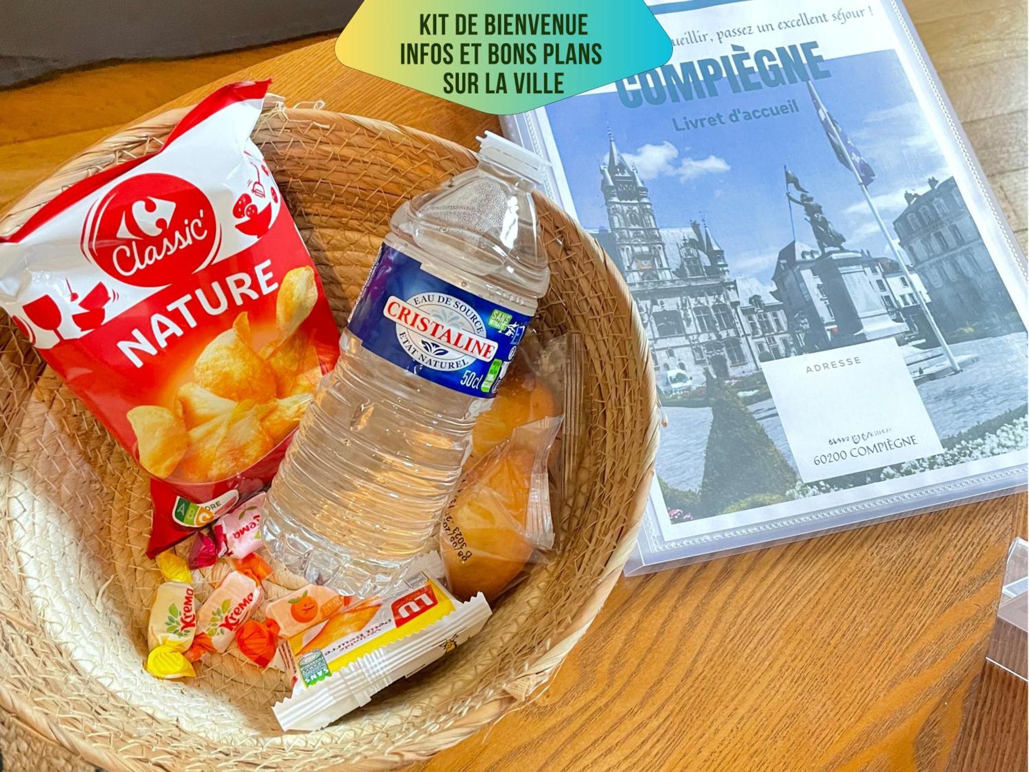 Le Corneille - Ideal Pros & Couples - Centre Historique - Chateau 5Min - Gare 10Min - Au Calme - Fibre Compiegne Luaran gambar